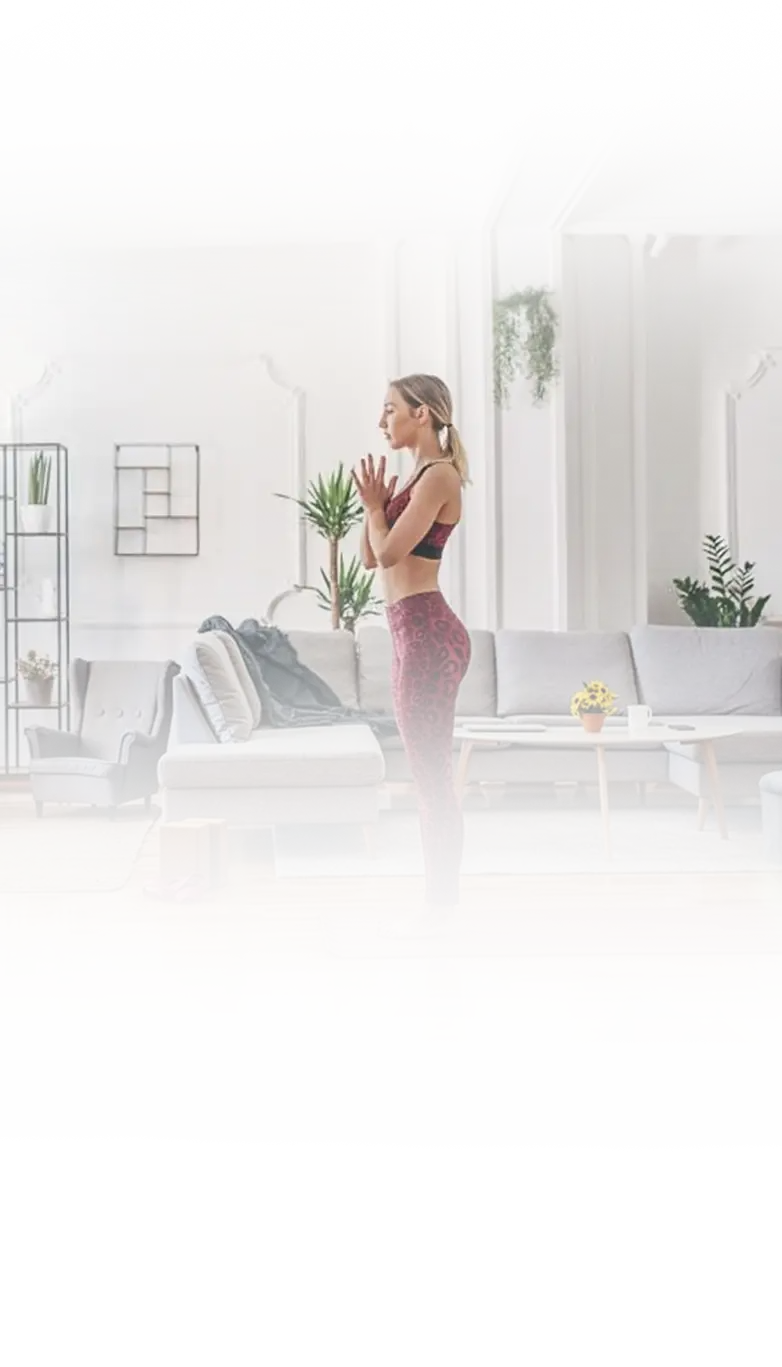 A serene, freshly painted open-plan living room interior